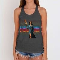 Femininomenon Funny Kamala Harris Gift Women's Knotted Racerback Tank