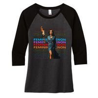 Femininomenon Funny Kamala Harris Gift Women's Tri-Blend 3/4-Sleeve Raglan Shirt