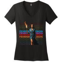 Femininomenon Funny Kamala Harris Gift Women's V-Neck T-Shirt