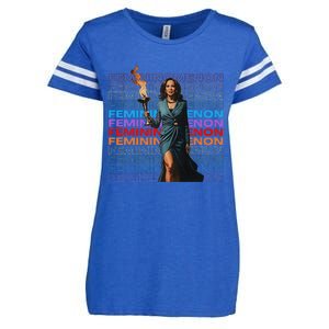 Femininomenon Funny Kamala Harris Gift Enza Ladies Jersey Football T-Shirt