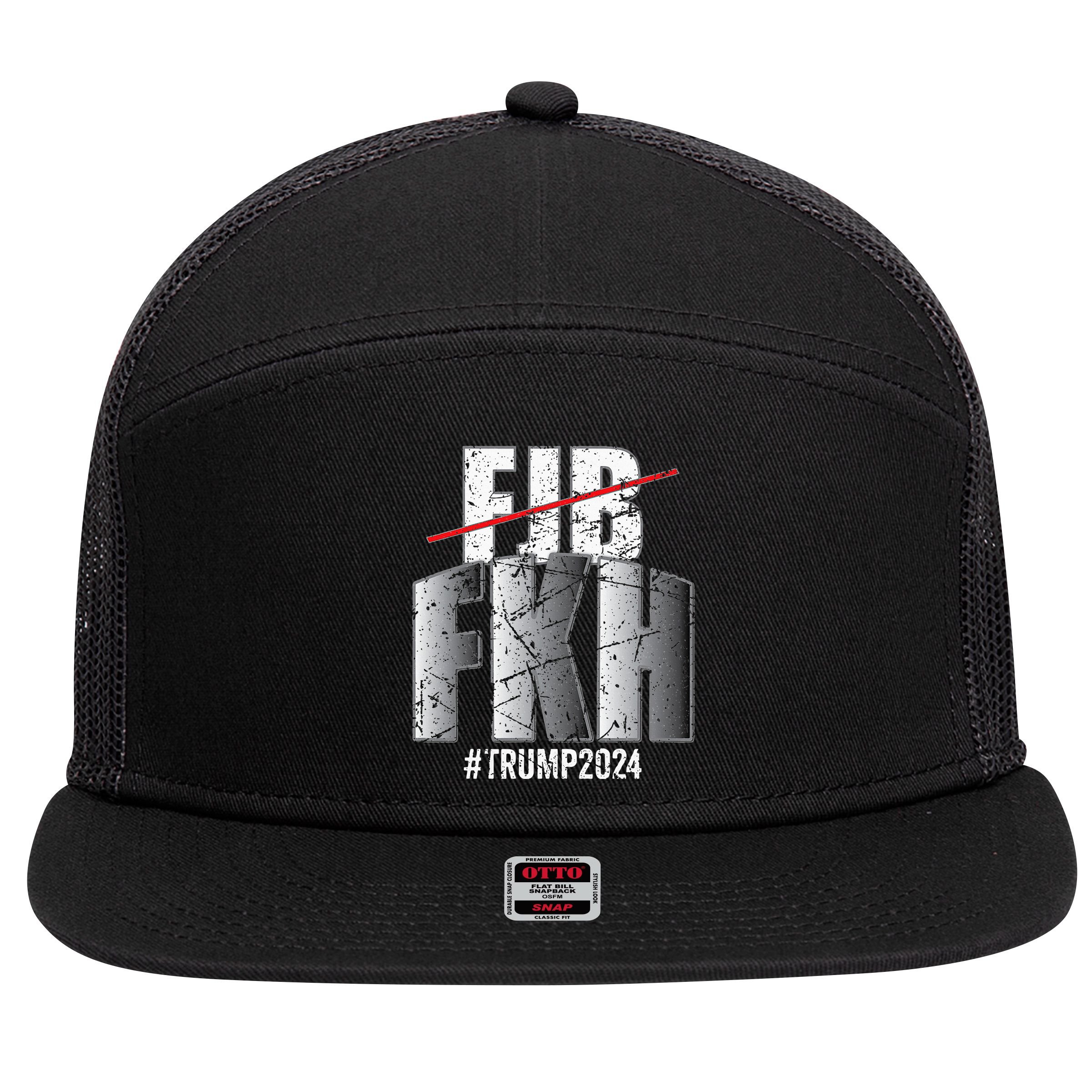 Fkh 7 Panel Mesh Trucker Snapback Hat