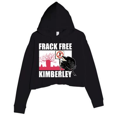 Frack Free Kimberley Lizard Crop Fleece Hoodie