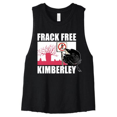 Frack Free Kimberley Lizard Women's Racerback Cropped Tank