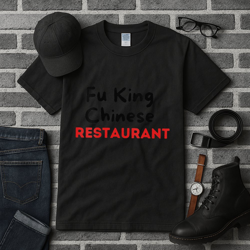 Funny Fu King Chinese Restaurant Joke Novelty Tall T-Shirt