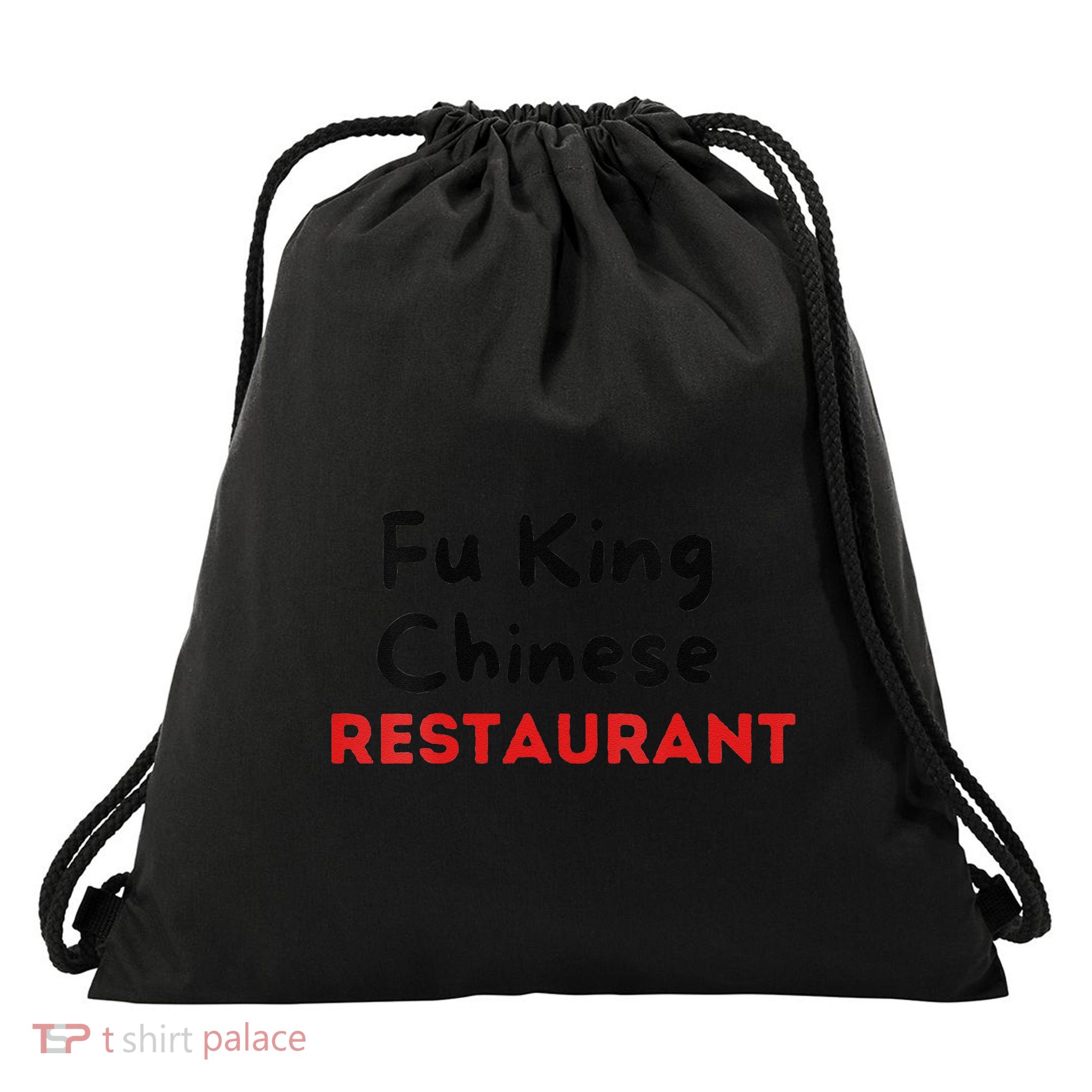 Funny Fu King Chinese Restaurant Joke Novelty Drawstring Bag