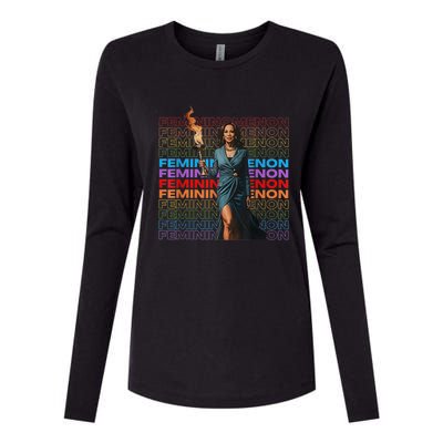 Funny Femininomenon Kamala Harris Gift Womens Cotton Relaxed Long Sleeve T-Shirt