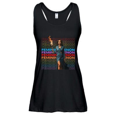 Funny Femininomenon Kamala Harris Gift Ladies Essential Flowy Tank