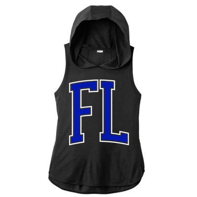 Florida FL Kids Orange Ladies PosiCharge Tri-Blend Wicking Draft Hoodie Tank