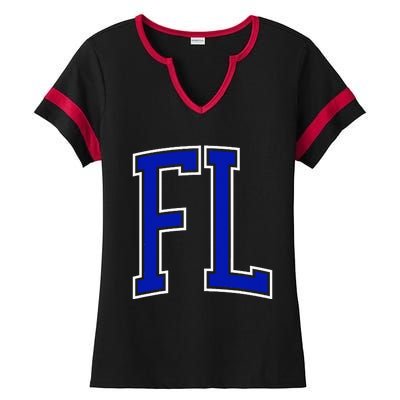 Florida FL Kids Orange Ladies Halftime Notch Neck Tee