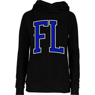 Florida FL Kids Orange Womens Funnel Neck Pullover Hood