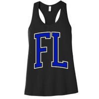 Florida FL Kids Orange Women's Racerback Tank