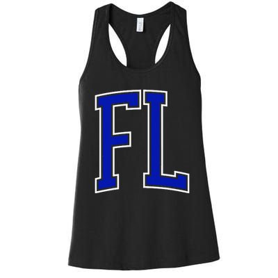 Florida FL Kids Orange Women's Racerback Tank