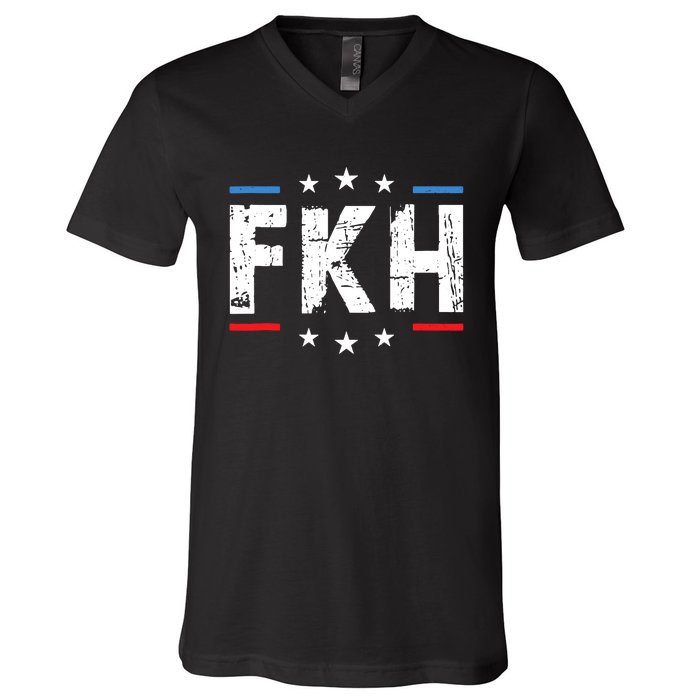 Fkh Foxtrot Kilo Hotel Funny Kamala V-Neck T-Shirt