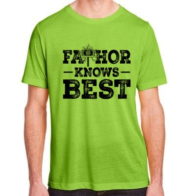 Father Fathor Knows Best T Adult ChromaSoft Performance T-Shirt