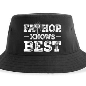 Father Fathor Knows Best T Sustainable Bucket Hat