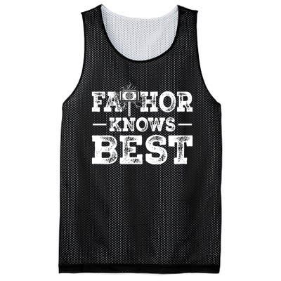 Father Fathor Knows Best T Mesh Reversible Basketball Jersey Tank