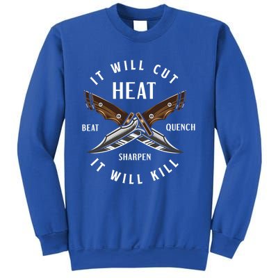 Fire Forged Knife Maker Bladesmith Blacksmith Gift Sweatshirt