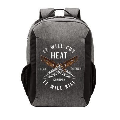 Fire Forged Knife Maker Bladesmith Blacksmith Gift Vector Backpack