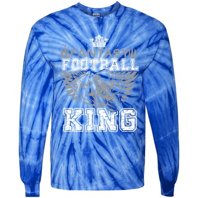 Fantasy Football King League Legend Draft Day Party Gift Tie-Dye Long Sleeve Shirt