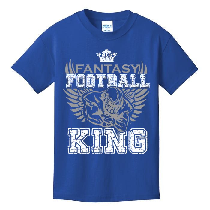 Fantasy Football King League Legend Draft Day Party Gift Kids T-Shirt