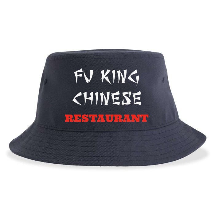 Funny Fu King Chinese Restaurant Joke Novelty Sustainable Bucket Hat