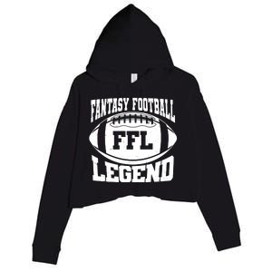 FFL Fantasy Football Legend Sports Fan Crop Fleece Hoodie