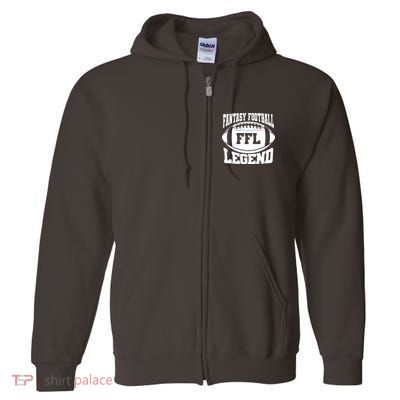 FFL Fantasy Football Legend Sports Fan Full Zip Hoodie