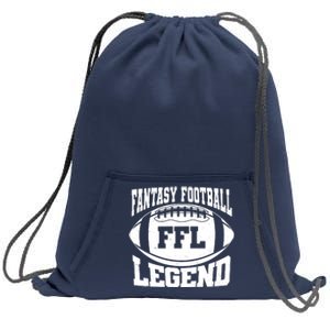 FFL Fantasy Football Legend Sports Fan Sweatshirt Cinch Pack Bag