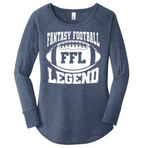 FFL Fantasy Football Legend Sports Fan Women's Perfect Tri Tunic Long Sleeve Shirt