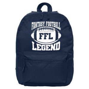 FFL Fantasy Football Legend Sports Fan 16 in Basic Backpack