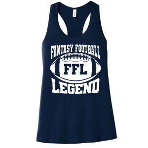 FFL Fantasy Football Legend Sports Fan Women's Racerback Tank