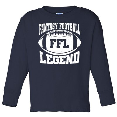 FFL Fantasy Football Legend Sports Fan Toddler Long Sleeve Shirt