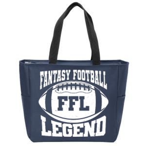 FFL Fantasy Football Legend Sports Fan Zip Tote Bag