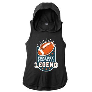 Fantasy Football League Legend Trophy Ladies PosiCharge Tri-Blend Wicking Draft Hoodie Tank