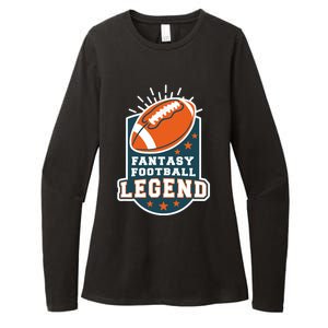 Fantasy Football League Legend Trophy Womens CVC Long Sleeve Shirt