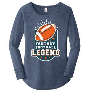 Fantasy Football League Legend Trophy Women's Perfect Tri Tunic Long Sleeve Shirt