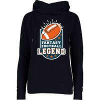 Fantasy Football League Legend Trophy Womens Funnel Neck Pullover Hood