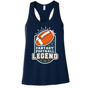 Fantasy Football League Legend Trophy Women's Racerback Tank