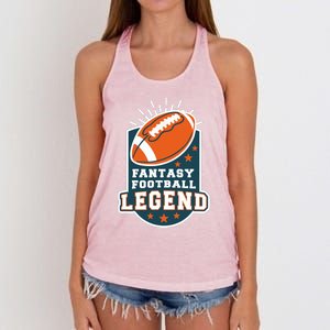 Fantasy Football League Legend Trophy Women's Knotted Racerback Tank