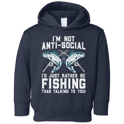 Fisherman Fishing Lover Funny Fishing Gift Toddler Hoodie