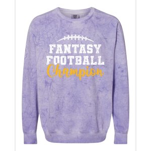 Fantasy Football League Winner Fantasy Football Champion Gift Colorblast Crewneck Sweatshirt