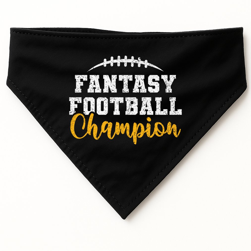 Fantasy Football League Winner Fantasy Football Champion Gift USA-Made Doggie Bandana