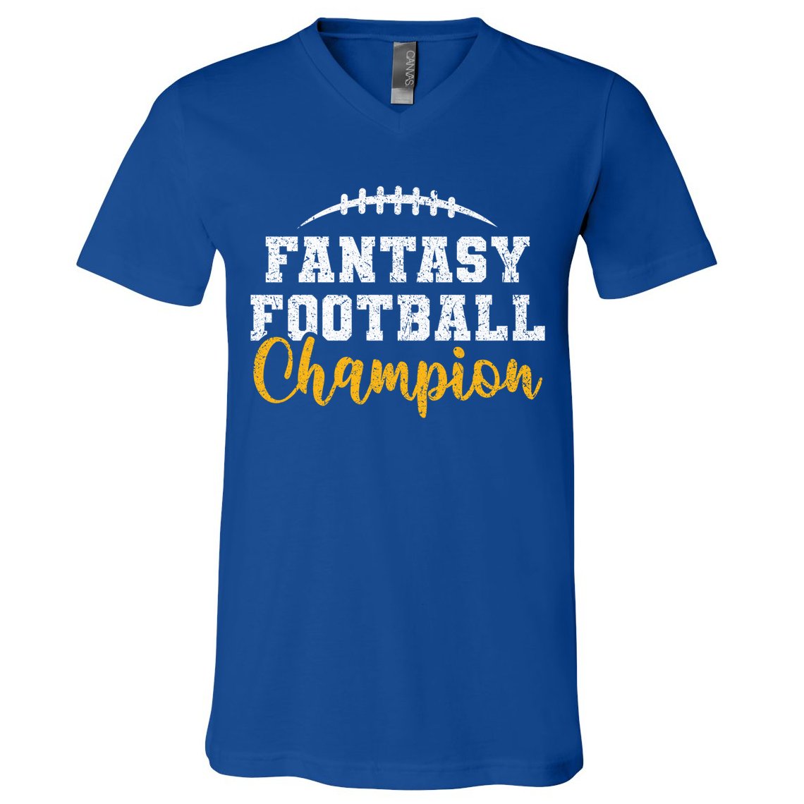 Fantasy Football League Winner Fantasy Football Champion Gift V-Neck T-Shirt