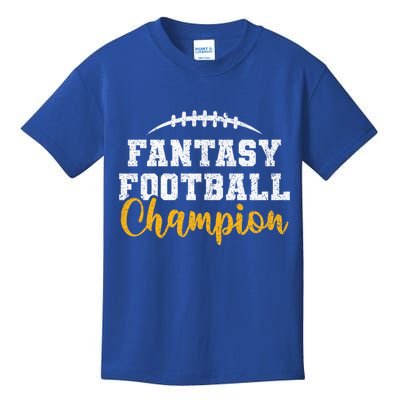 Fantasy Football League Winner Fantasy Football Champion Gift Kids T-Shirt