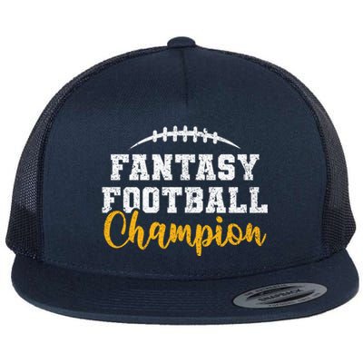 Fantasy Football League Winner Fantasy Football Champion Gift Flat Bill Trucker Hat