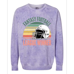 Fantasy Football League Winner Gift Colorblast Crewneck Sweatshirt