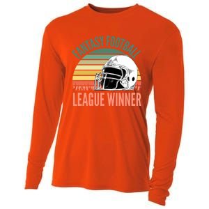 Fantasy Football League Winner Gift Cooling Performance Long Sleeve Crew