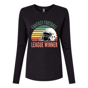 Fantasy Football League Winner Gift Womens Cotton Relaxed Long Sleeve T-Shirt