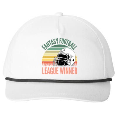 Fantasy Football League Winner Gift Snapback Five-Panel Rope Hat