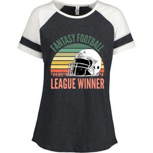 Fantasy Football League Winner Gift Enza Ladies Jersey Colorblock Tee